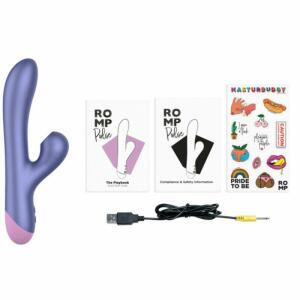 ROMP - PULSE RABBIT DUAL G-SPOT VIBRATOR ELECTRIC BLUE