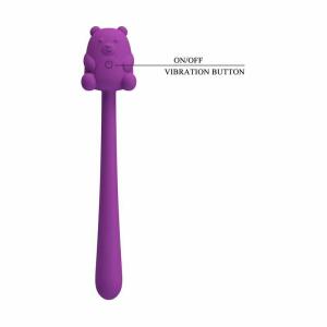 PRETTY LOVE - CUTE BEAR FLIRTING STICK RECHARGEABLE VIBRATOR