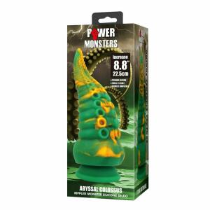 POWER MONSTERS - ABYSSAL COLOSSUS BICOLOR FANTASY SILICONE DILDO 22.5 CM Ø 6 CM
