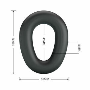 CRAZY BULL - VESPER SUPER SOFT SILICONE COCK RING BLACK