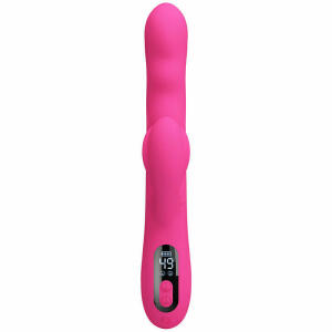 PRETTY LOVE - WINTERS MULTIFUNCTION RABBIT VIBRATOR WITH LED DISPLAY PINK
