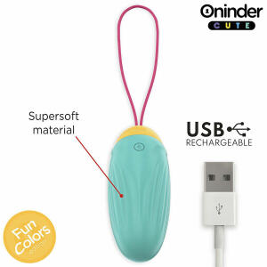 ONINDER CUTE - LOVE PLEASURE VIBRATING EGG - ROTATING SILICONE GEMS - FREE GLOBAL APP