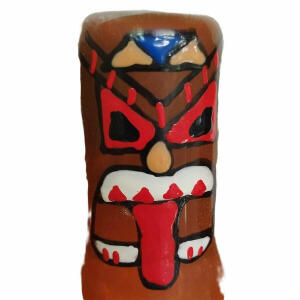 CONDOMERIE - HANDPAINTED NOVELTY CONDOMS TIKI TOTEM-01