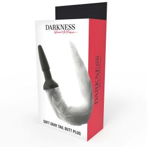 DARKNESS - SILICONE ANAL PLUG WITH GRAY TAIL