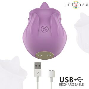 INTENSE - AZALEA FLOWER CLIT STIMULATING 10 VIBRATIONS PURPLE