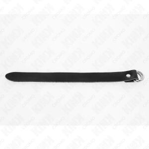 KINK - LEATHER PENIS RING WITH PRESSURE CLOSURE 22 X 2 CM