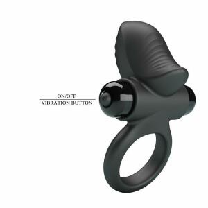 PRETTY LOVE - ADRIEN VIBRATING PENIS RING 10 FUNCTIONS BLACK