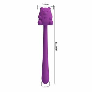 PRETTY LOVE - CUTE BEAR FLIRTING STICK RECHARGEABLE VIBRATOR