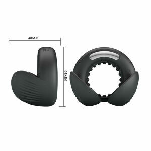 PRETTY LOVE - QUENTIN PENIS RING WITH TESTICULAR STIMULATOR