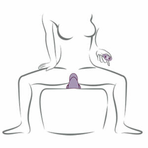 ROCKS- OFF - RUBY GLOW PURPLE SIT-ON VIBRATOR