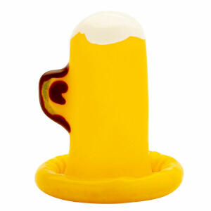 CONDOMERIE - HANDPAINTED NOVELTY CONDOMS GLASS OF BEER