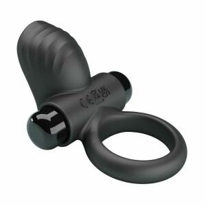 PRETTY LOVE - ADRIEN VIBRATING PENIS RING 10 FUNCTIONS BLACK