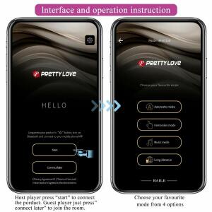 PRETTY LOVE - LEVIATHAN APP CONTROLLED VIBRATOR PURPLE
