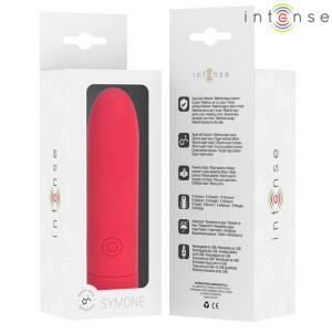 INTENSE - SYMONE USB RECHARGEABLE VIBRATING BULLET 8 VIBRATIONS RED 10 X 2.2 CM