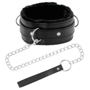 DARKNESS - COMFORTABLE POSTURE NECKLACE WITH LEATHER CHAIN