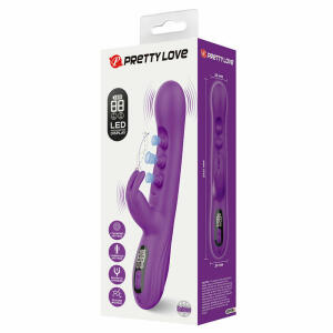 PRETTY LOVE - SABIEN RABBIT VIBRATOR WITH TAPPING STIMULATION AND PURPLE LED