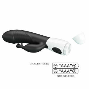 PRETTY LOVE - RASMUSSEN 30 FUNCTION RABBIT VIBRATOR BLACK