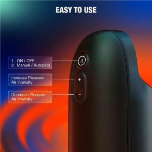ARCWAVE - ION 2 MALE STROKER WITH PULSATING AIRWAVE STIMULATION BLACK