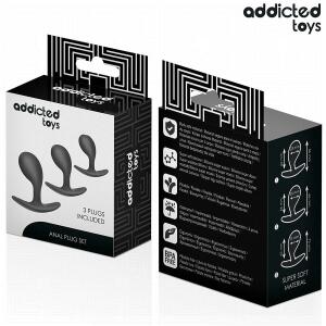 ADDICTED TOYS - SET OF 3 ANAL PLUG SILICONE MODEL 3