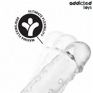 ADDICTED TOYS - TRANSPARENT PENIS EXTENSON SIZE S 23 CM