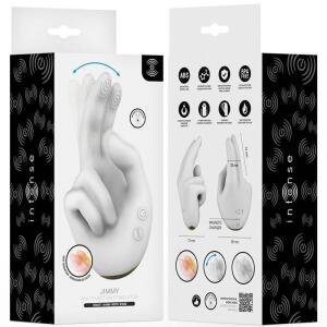 INTENSE - JIMMY HAND-SHAPED MULTIFUNCTION STIMULATOR WITH VIBRATION AND HEAT