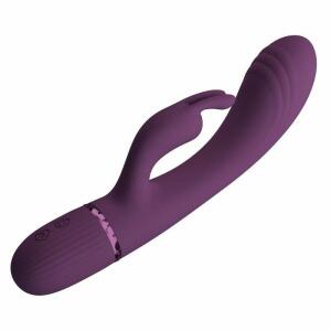 PRETTY LOVE - ROCCO RECHARGEABLE RABBIT VIBRATOR 10 FUNCTIONS PURPLE
