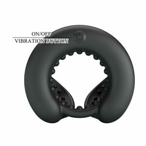 PRETTY LOVE - QUENTIN PENIS RING WITH TESTICULAR STIMULATOR
