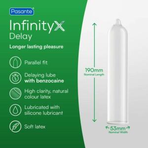 PASANTE - DELAY INFINITY CONDOMS BOX 144 UNITS