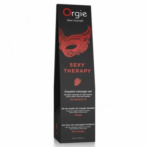 ORGIE - LIPS MASSAGE STRAWBERRY KISSABLE MASSAGE SET 100 ML