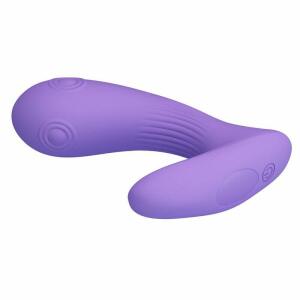 PRETTY LOVE - ANDROMEDA RECHARGEABLE DUAL STIMULATION VIBRATOR PURPLE