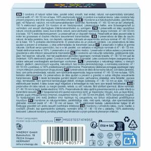 MISTER SIZE - PACK SAMPLE CONDOM SIZE 47-49-53 MM (3 UNITS)