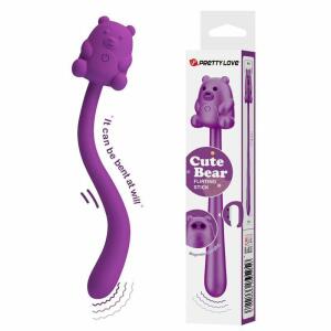 PRETTY LOVE - CUTE BEAR FLIRTING STICK RECHARGEABLE VIBRATOR