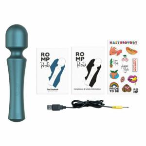 ROMP - PRESTO MINI WAND VIBRATOR FLEXIBLE HEAD GREEN