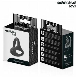 ADDICTED TOYS - THICK TRIPLE PENIS RING