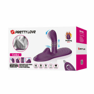 PRETTY LOVE - LUKA SIT-DOWN VIBRATOR WITH HEAT EFFECT AND REMOTE CONTROL