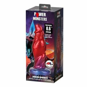 POWER MONSTERS - SHADOW BEHEMOTH BICOLOR INFLATABLE FANTASY SILICONE DILDO 22 CM Ø 5 CM