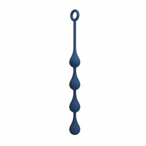 MR PLAY - BLUE SILICONE ANAL BEADS SIZE M 33 CM