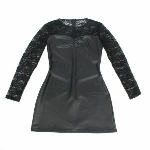 SUBBLIME - 955595 LONG SLEEVE DRESS WITH BLACK LACE S/M