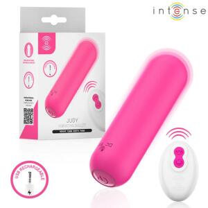 INTENSE - JUDY RECHARGEABLE VIBRATING BULLET WITH REMOTE CONTROL PINK
