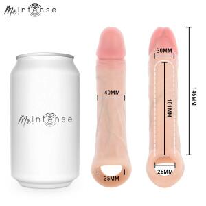 MR INTENSE - ARNOLD M VIBRATOR SILICONE PENIS SLEEVE WITH REMOTE CONTROL 14.5 CM -Ø- 4 CM