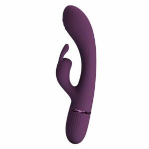 PRETTY LOVE - ROCCO RECHARGEABLE RABBIT VIBRATOR 10 FUNCTIONS PURPLE