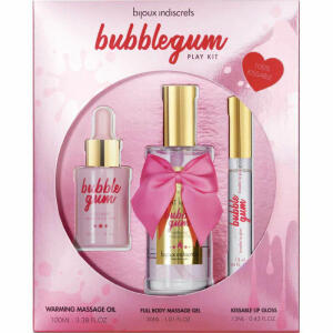 BIJOUX INDISCRETS - BUBBLEGUM PLAY KIT WITH OIL GEL &amp; LIP GLOSS