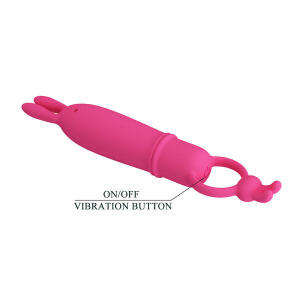PRETTY LOVE - DELIA RABBIT VIBRATOR WITH RESISTANCE RING