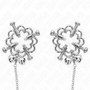 KINK - METAL FLOWER NIPPLE CLAMPS WITH CHAIN