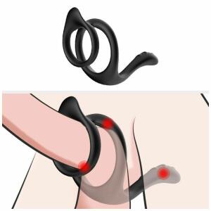 ARMONY - TAIL DOUBLE ANAL RING BLACK