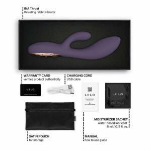 LELO - INA THRUST RABBIT THRUSTING VIBRATOR PURPLE