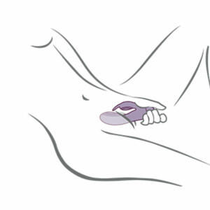ROCKS- OFF - GLO- GIRL PURPLE RABBIT VIBRATOR