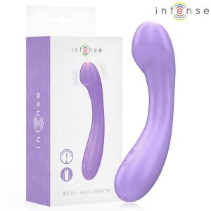 INTENSE - BECKY VIBRATOR 19 CM HEATABLE 7 VIBRATIONS PURPLE