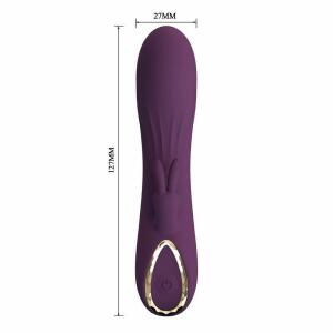 PRETTY LOVE - LANDYN RECHARGEABLE RABBIT VIBRATOR 10 FUNCTIONS PURPLE