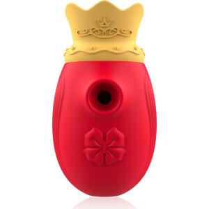 INTENSE - CLITORIS STIMULATOR 10 SUCTION AND LICKING MODES - RED